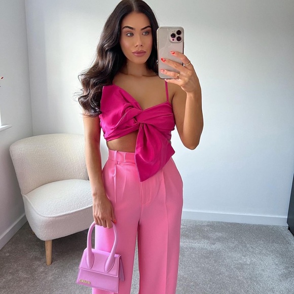 ZARA Bow Crop Top - Picture 3 of 10